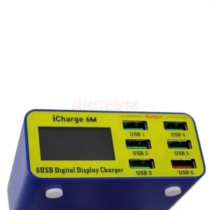Зарядная станция Mechanic iCharge 6M (40W/5USB/USB-QC3.0/дисплей)