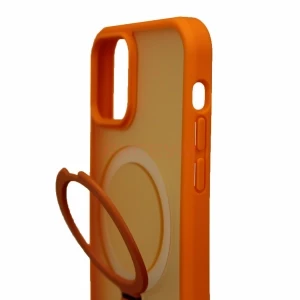 Чехол-накладка для iPhone 12/12 Pro MagSafe SM088 (оранжевый)