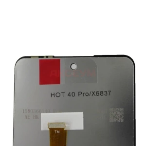 Дисплей для Infinix Hot 40 Pro с тачскрином (черный) - Оригинал