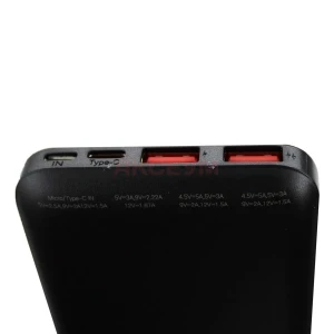 Внешний аккумулятор XO RP187 10000 mAh (22.5W/QC3.0/PD/2USB/MicroUSB/Type-C) черный