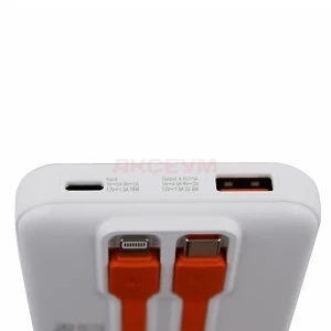 Внешний аккумулятор Hoco J119 (PD/QC/10000 mAh/Type-C/USB/Type-C/Lightning) белый