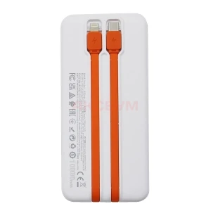 Внешний аккумулятор Hoco J119 (PD/QC/10000 mAh/Type-C/USB/Type-C/Lightning) белый