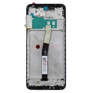 Дисплей с рамкой для Xiaomi Redmi Note 9S/9 Pro с тачскрином (серый) - Оригинал