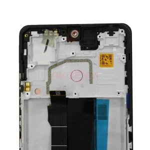 Дисплей с рамкой для Xiaomi Poco X5 Pro 5G/Redmi Note 12 Pro 5G с тачскрином (черный) - Оригинал