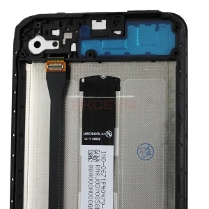 Дисплей с рамкой для Xiaomi Redmi 12C/Poco C55 с тачскрином (черный) - Оригинал