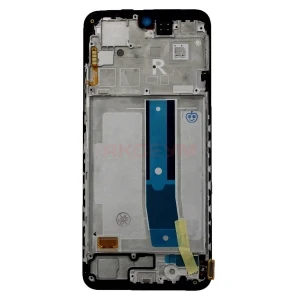 Дисплей с рамкой для Xiaomi Redmi Note 12S с тачскрином (черный) - Оригинал