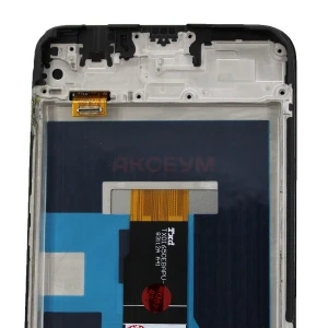 Дисплей с рамкой для Realme C21/C11 2021/Narzo 50i с тачскрином (черный) - Оригинал