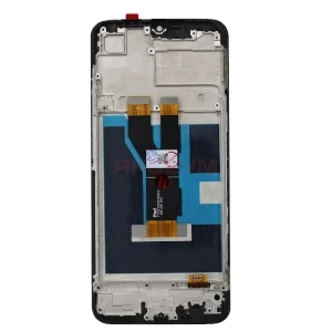 Дисплей с рамкой для Realme C21/C11 2021/Narzo 50i с тачскрином (черный) - Оригинал