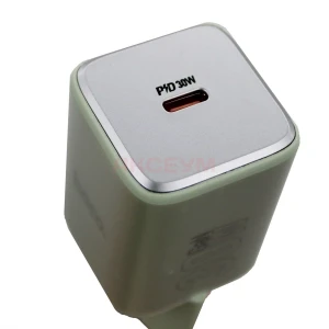 Сетевая зарядка Type-C Hoco N43 (30W/PD/GaN) темно-зеленая