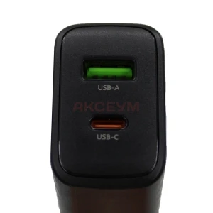Сетевая зарядка USB/Type-C Hoco CS23A (30W/QC3.0/PD) черная