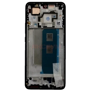 Дисплей с рамкой для Xiaomi Poco F5 Pro с тачскрином (черный) - Оригинал