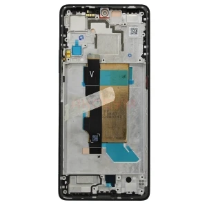 Дисплей с рамкой для Xiaomi Poco F5 с тачскрином (черный) - Оригинал