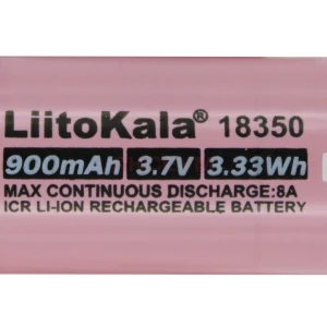 Аккумулятор ICR18350 LiitoKala 3.7V 8A 900 mAh