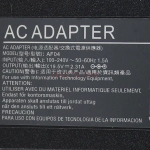 Блок питания для ноутбуков HP/Dell 19.5V/2.31A/45W (4.5х3.0 с иглой) - Стандарт