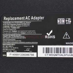 Блок питания для ноутбуков HP 19.5V/6.15A/120W (4.5х3.0 с иглой)