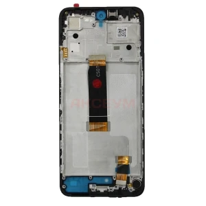 Дисплей с рамкой для Xiaomi Redmi 12 4G с тачскрином (черный) - Оригинал