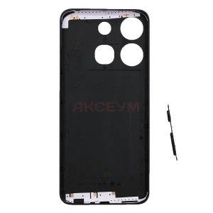Задняя крышка для Infinix Smart 7 Plus (черная)