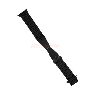 Ремешок для Apple Watch  38/40/41мм. ApW36 металл на застежке (черный)