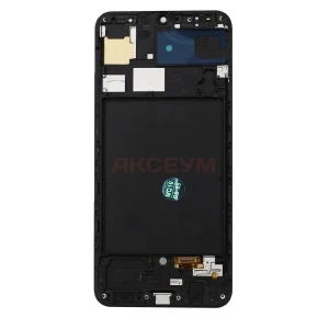 Дисплей с рамкой для Samsung Galaxy A50 (A505F) с тачскрином (черный) - In-Cell