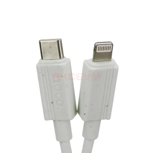 Кабель Type-C - Lightning Hoco X107 (3A/27W/PD) белый