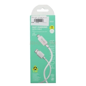 Кабель USB - MicroUSB Hoco X107 (2.4A) белый