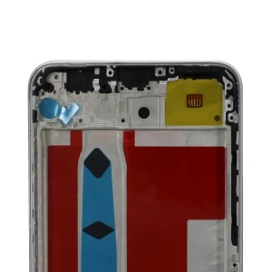 Дисплей с рамкой для Honor X8 с тачскрином (серебро) - Оригинал