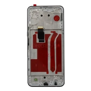 Дисплей с рамкой для Honor X8 с тачскрином (черный) - Оригинал