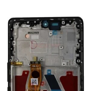 Дисплей с рамкой для Honor X9a 5G/X40/Magic 5 Lite с тачскрином (черный) - Оригинал