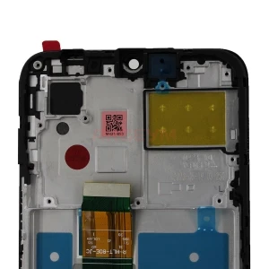 Дисплей с рамкой для Honor X6 с тачскрином (черный) - Оригинал