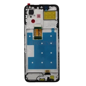 Дисплей с рамкой для Honor X6 с тачскрином (черный) - Оригинал