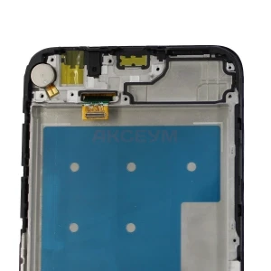 Дисплей с рамкой для Honor X8 5G с тачскрином (черный) - Оригинал