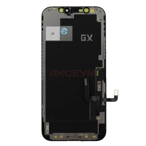 Дисплей для iPhone 12/12 Pro с тачскрином (площадка под IC) черный - GX
