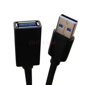Кабель удлинительный USB 3.0 (M) - USB 3.0 (F) (1.5 м) черный