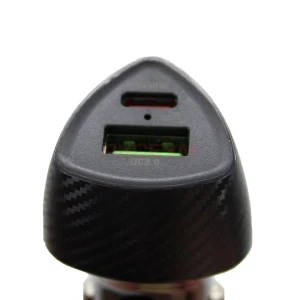 Автомобильное зарядное USB/Type-C Borofone BZ31C (30W/QC3.0/PD/1Type-C/1USB) черное