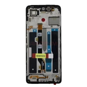 Дисплей с рамкой для Infinix Note 30 4G с тачскрином (черный) - Оригинал