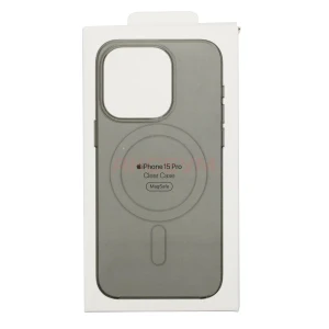 Чехол накладка для iPhone 15 Pro MagSafe PC Clear (черный)