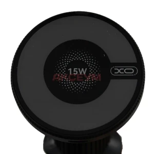 Авто держатель XO CX025 с беспроводной зарядкой 15W (магнитный в дефлектор) черный