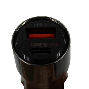 Автомобильное зарядное устройство USB/Type-C XO CC58 (95W/QC3.0/PD/1Type-C/1USB) черное