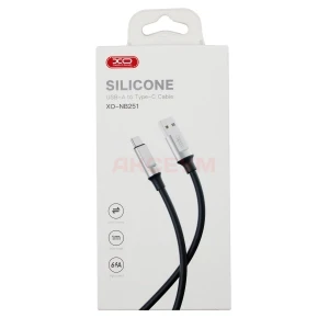 Кабель USB - Type-C XO NB251 (6A/силикон) черный