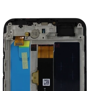 Дисплей с рамкой для Tecno Pova Neo 3 с тачскрином (черный) - Оригинал