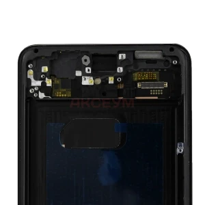 Дисплей с рамкой для Samsung Galaxy S21+ (G996B) с тачскрином (черный) - OLED
