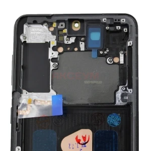 Дисплей с рамкой для Samsung Galaxy S21+ (G996B) с тачскрином (черный) - OLED