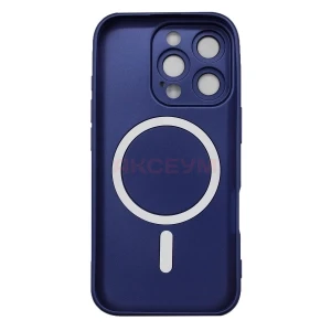 Чехол-накладка для iPhone 16 Pro SM020 Matte MagSafe (синий)