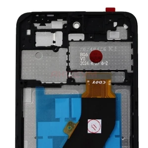 Дисплей с рамкой для Tecno Spark Go 2024 с тачскрином (черный) - Оригинал