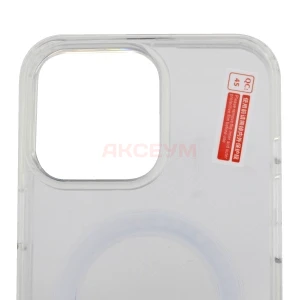 Чехол накладка для iPhone 16 Pro Max MagSafe SM006 (прозрачный)