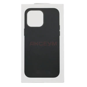 Чехол накладка для iPhone 16 Pro Max MagSafe SM002 экокожа (черный)