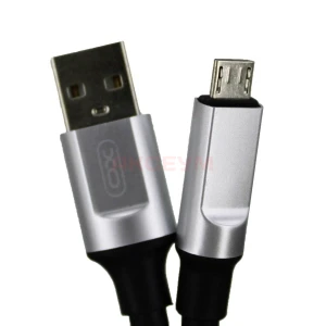 Кабель USB - MicroUSB XO NB251 (6A/силикон) черный