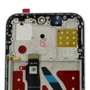 Дисплей с рамкой для Honor X8b с тачскрином (серебро) - Оригинал