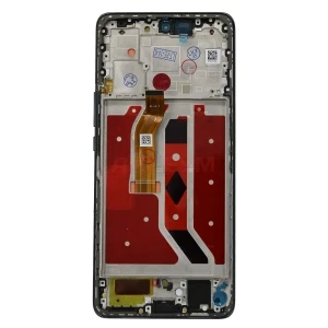 Дисплей с рамкой для Honor X9b с тачскрином (черный) - Оригинал