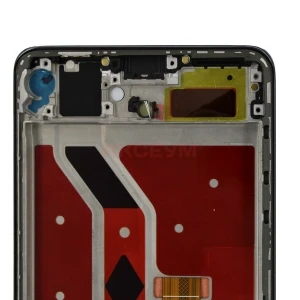 Дисплей с рамкой для Honor X9b с тачскрином (черный) - Оригинал
